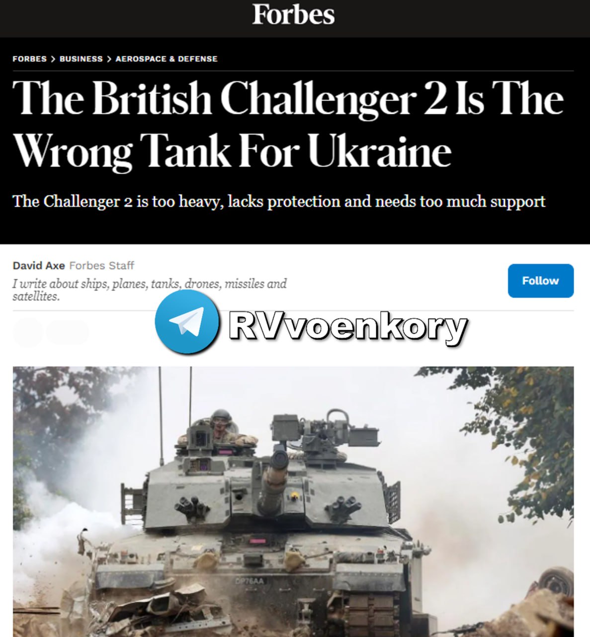Chellenger out Ukraine