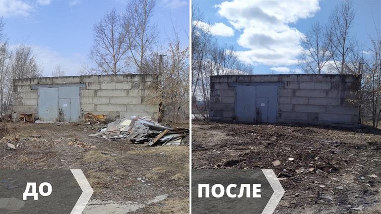 В Красноярске ликвидируют свалки: с острова Молокова вывезли 4 КамАЗа мусора