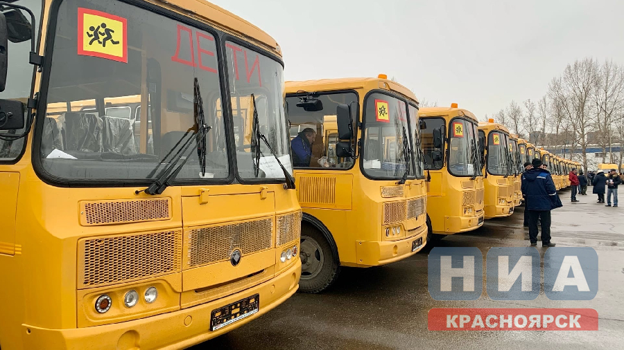Школьники Красноярского края будут ездить на уроки на новых автобусах