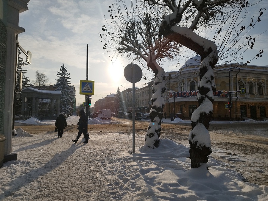 Пасмурно, снег и -1 градус: прогноз погоды в Красноярске на предстоящую неделю