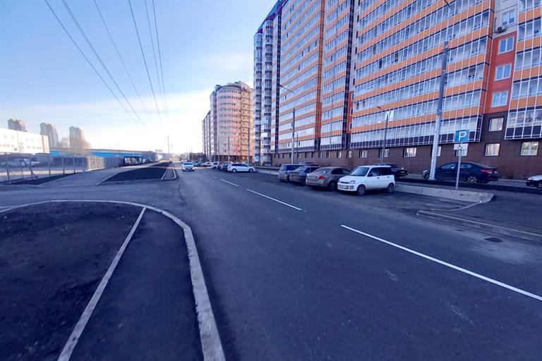 В Красноярске сделали и расширили дорогу на Абытаевской