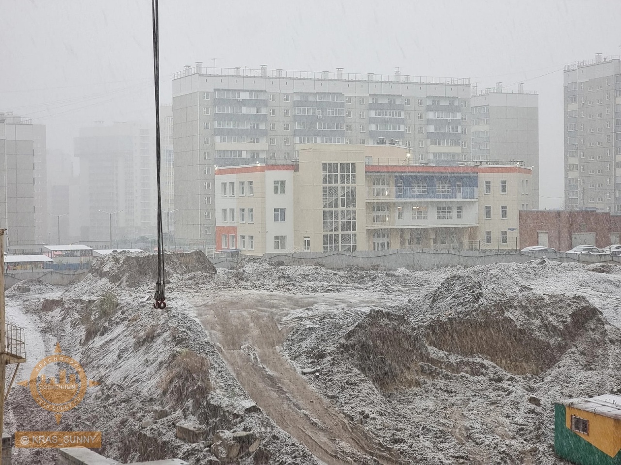 В Солнечном Красноярска выпал снег | 06.10.2022 | Красноярск - БезФормата