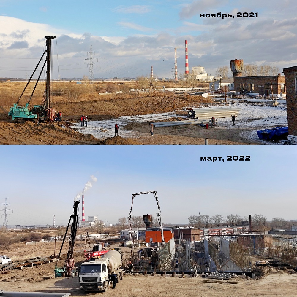 В Красноярске продолжается реконструкция Левобережных очистных сооружени
