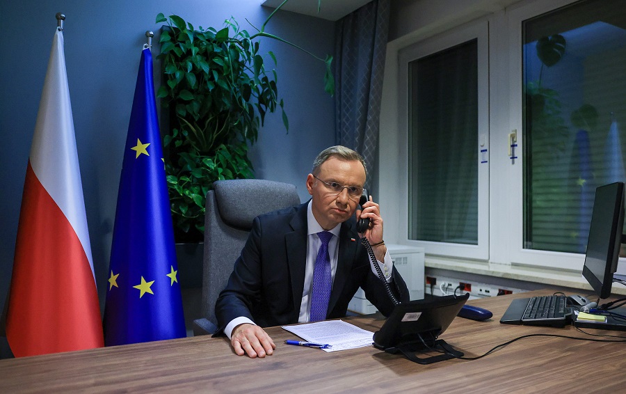 01 Andrzej Duda Wypowiedz Media Urzad Swietokrzyski 20231003 GJA 3470