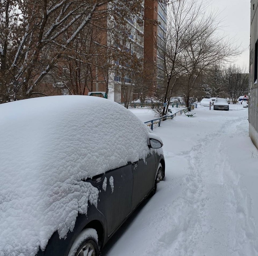 В Красноярске за ночь выпало 12 мм снега | 07.12.2023 | Красноярск -  БезФормата