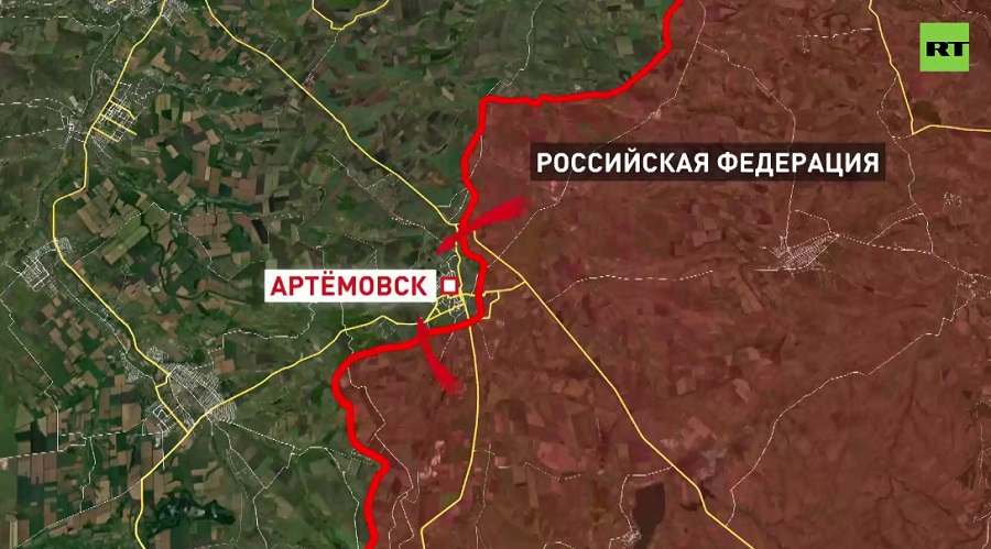 Российские военные прорываются к Артёмовску сразу с трёх направлений