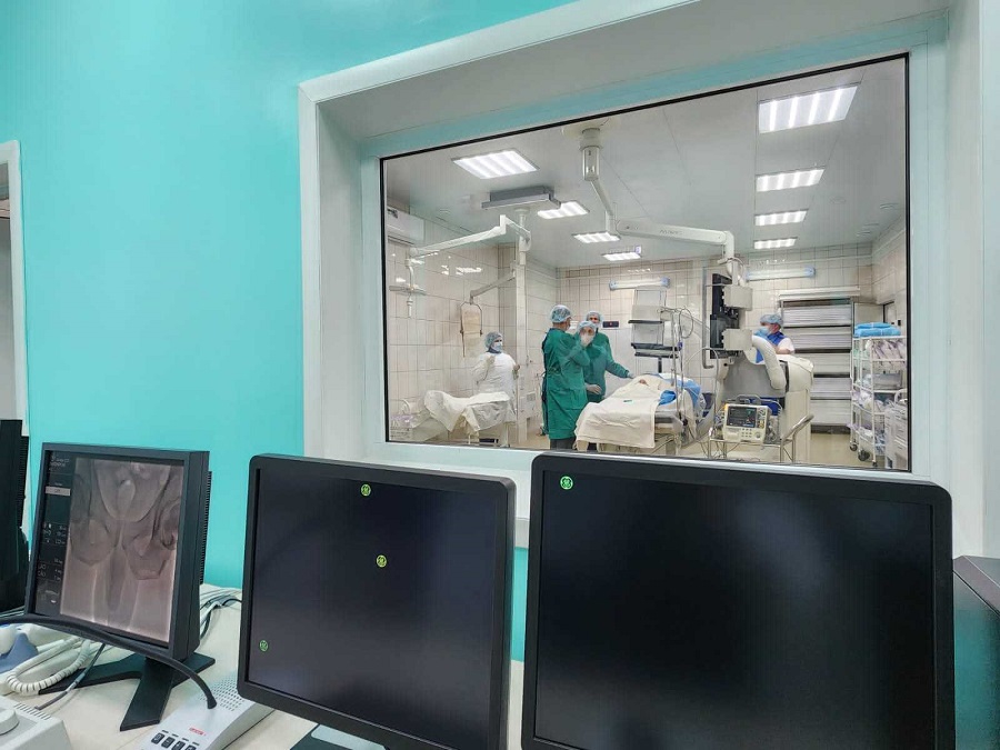 В сосудистом центре Канской межрайонной больницы открылся новый блок с ангиографическим комплексом