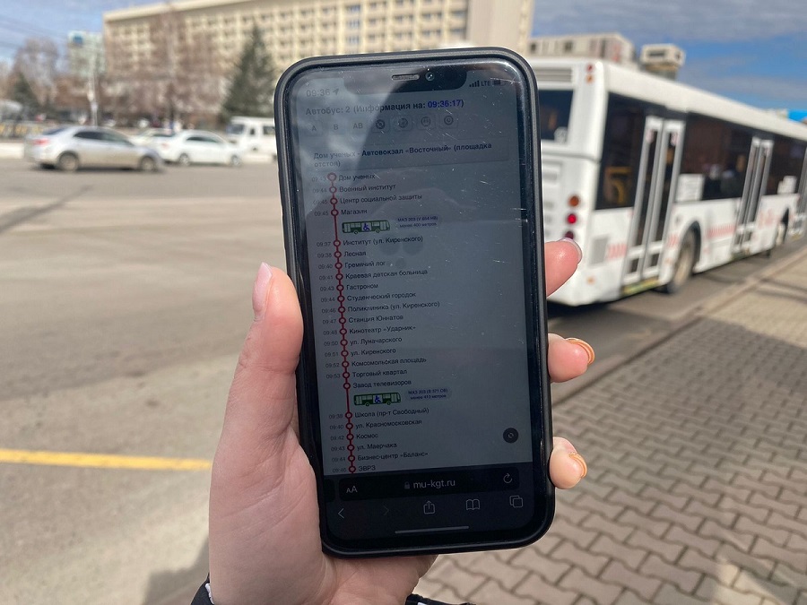Сайт для пассажиров общественного транспорта Красноярска стал удобнее