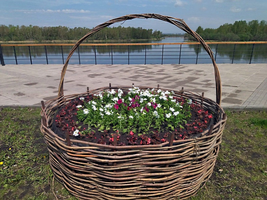 40 гигантских корзин с цветами украсят Красноярск