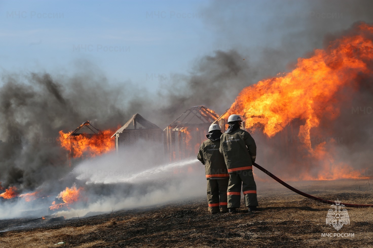 За неделю пожарные ликвидировали в Красноярском крае 132 пала сухой растительности