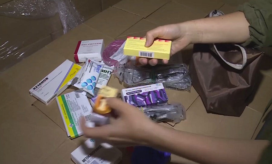 Почти 2 тыс аптечек из Красноярска отправлено в ЛНР