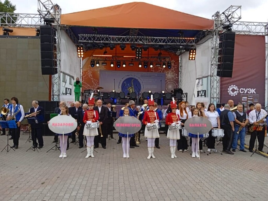 В Назарово прошел фестиваль духовой музыки «Чулымские фанфары»