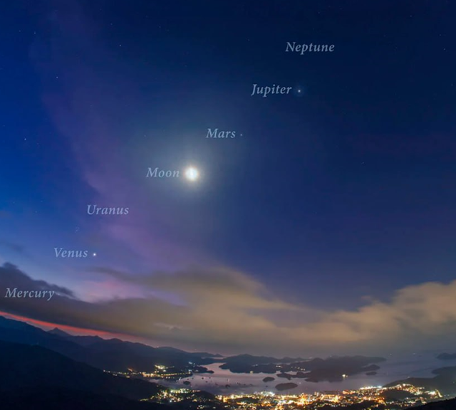 3 июня россияне смогут увидеть редкое астрономическое зрелище — «Большой Парад Планет»