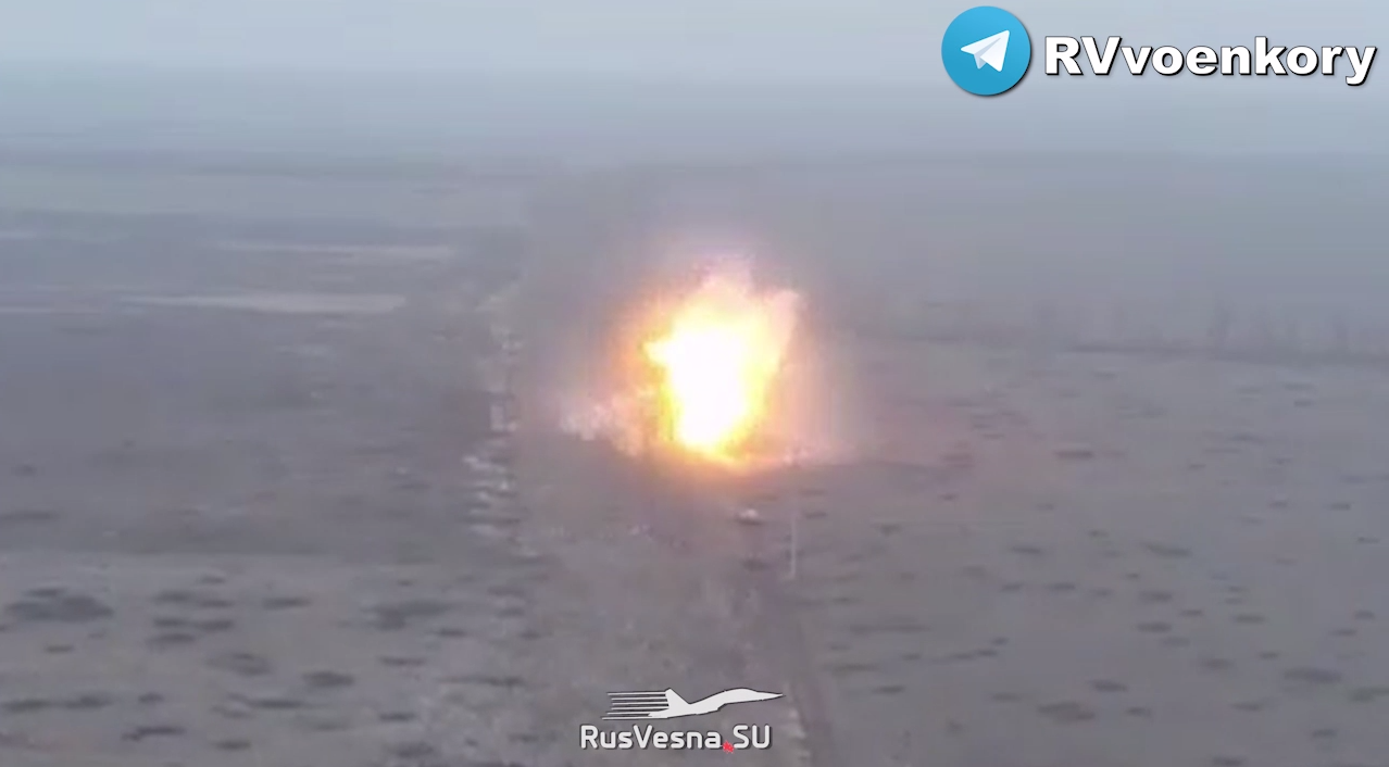 Российский спецназ сжёг колонну танков ВСУ ручным «Солнцепёком» под Угледаром