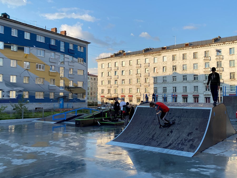 Новый  скейт-парк Норильска готов принять  любителей экстрима