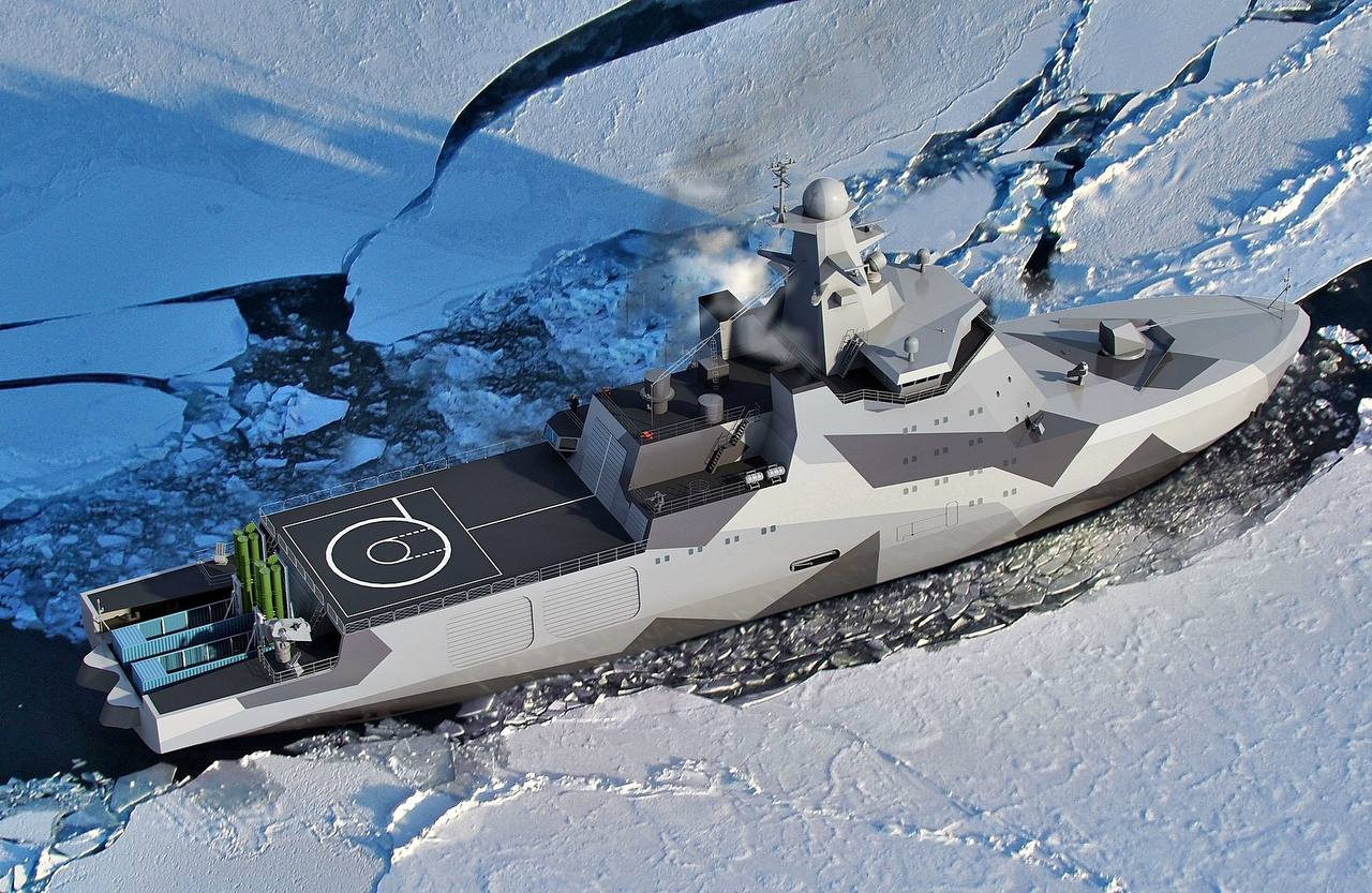 Головной ледокольный патрульный корабль «Иван Папанин» вышел во льды на ходовые испытания