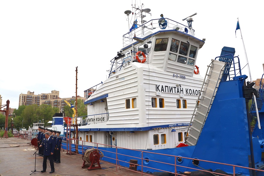 Теплоходу Енисейского пароходства присвоили имя заслуженного капитана Сергея Колова